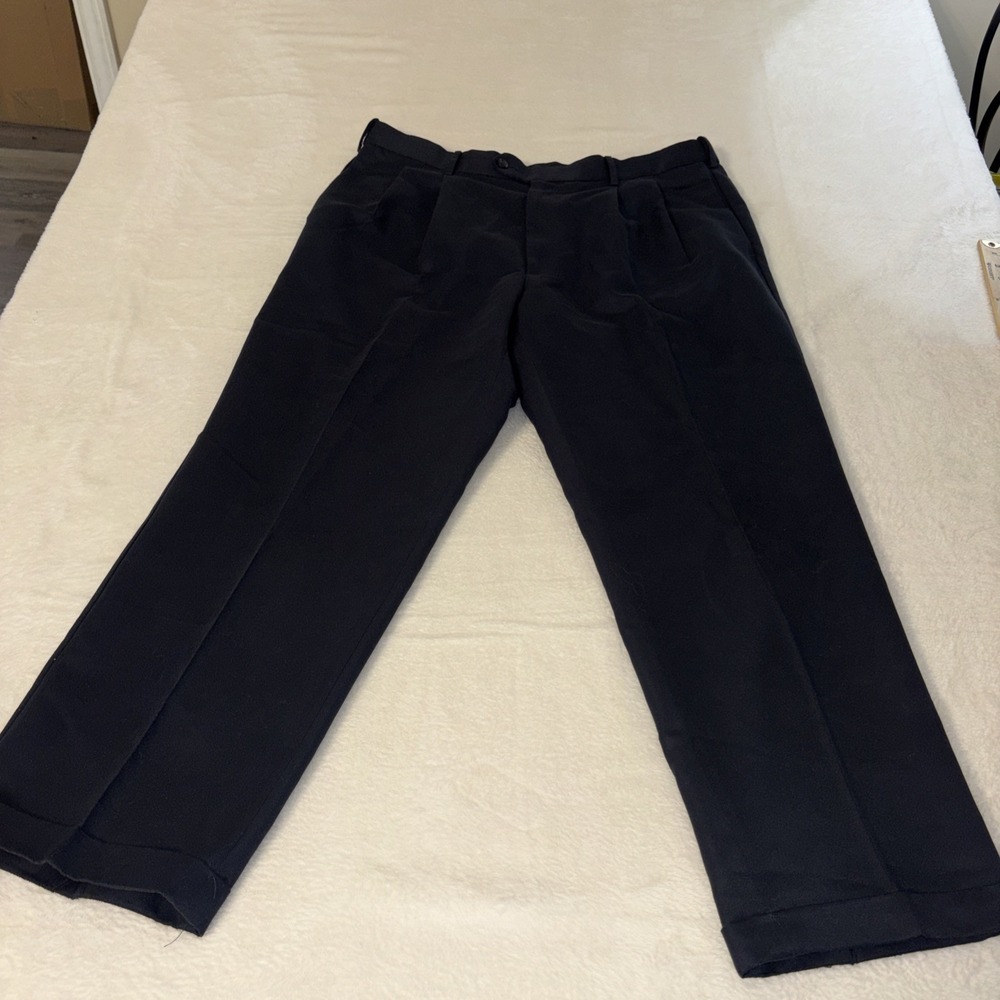 Savane Navy Slacks 38x29 Men's